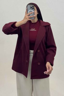 پالتو یقه انگلیسی چهار دکمه فوتر LOOK