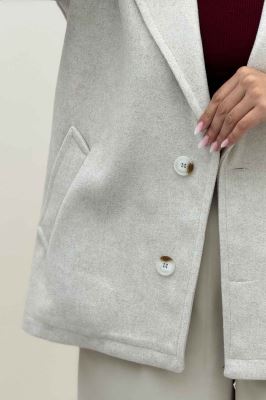 پالتو یقه انگلیسی چهار دکمه فوتر LOOK