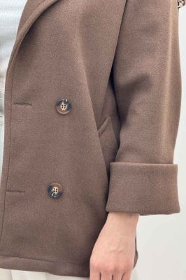 پالتو یقه انگلیسی چهار دکمه فوتر LOOK