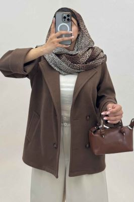 پالتو یقه انگلیسی چهار دکمه فوتر LOOK