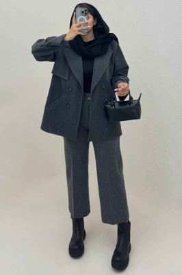 کت فوتر دو جیب خطی کاژین آستردار