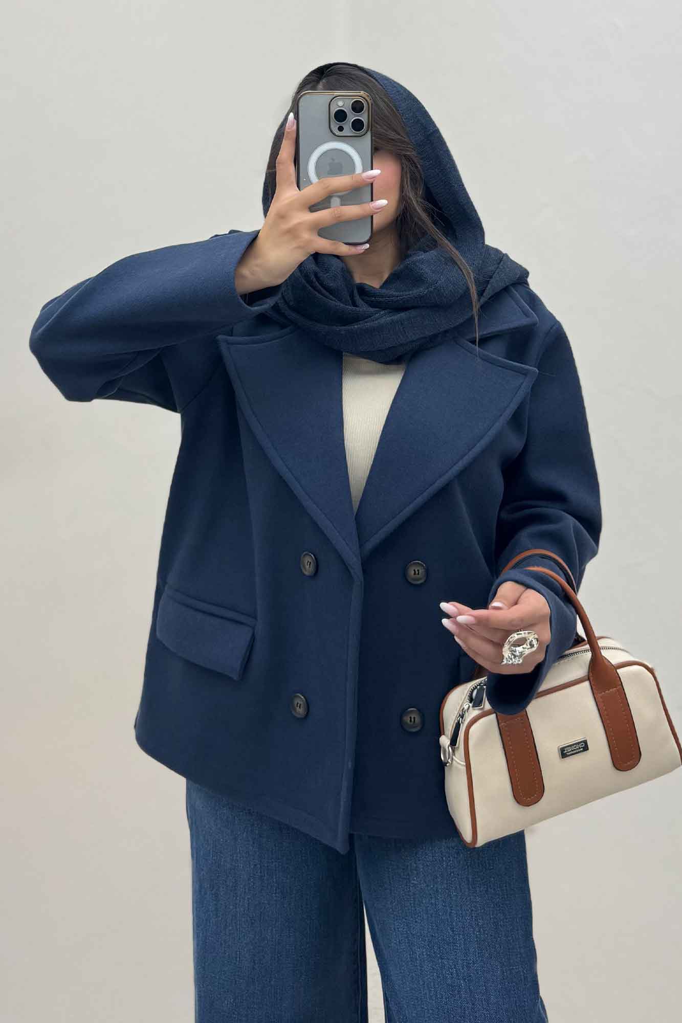 کت فوتر یقه انگلیسی آرمیس