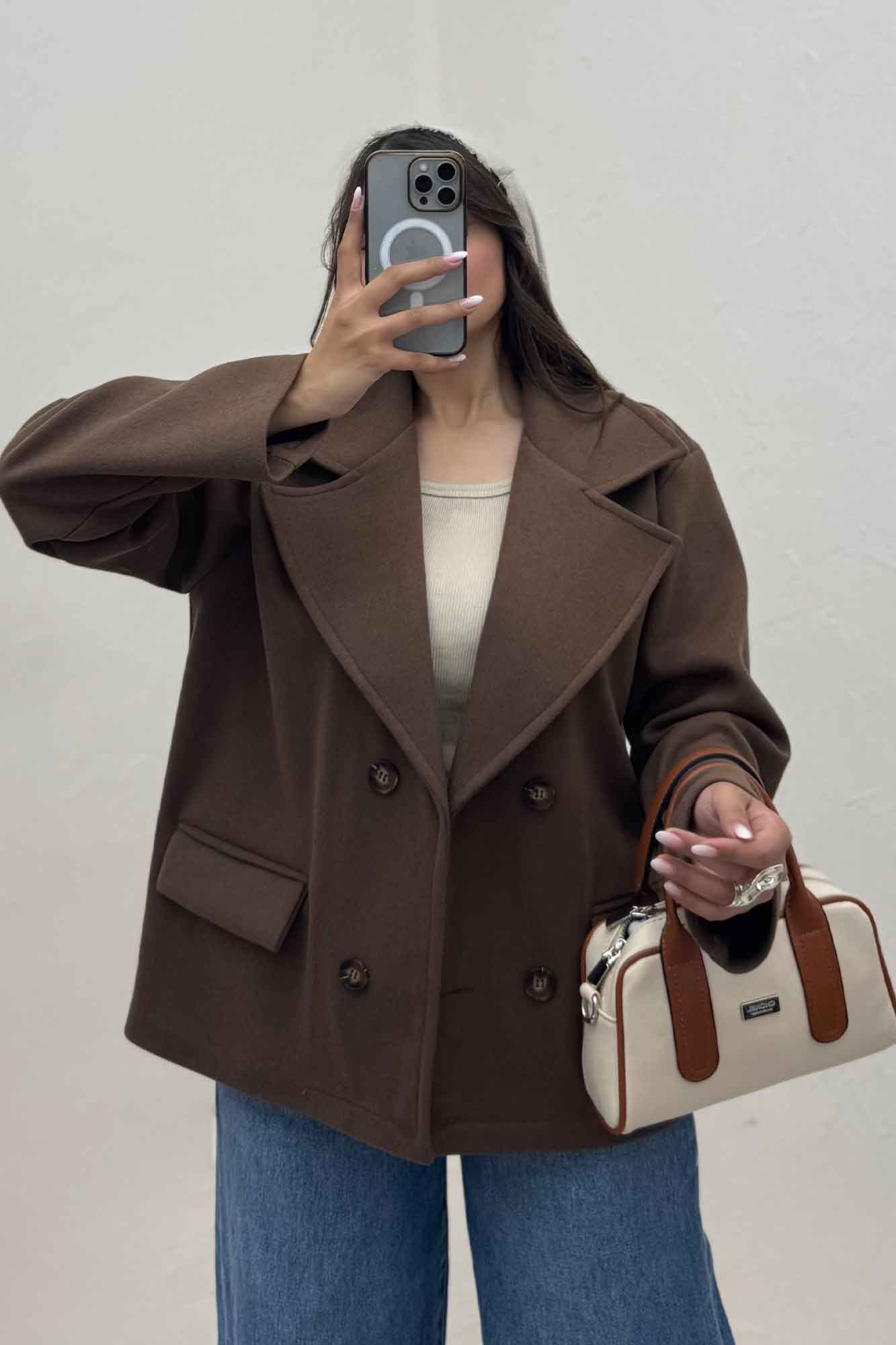 کت فوتر یقه انگلیسی آرمیس