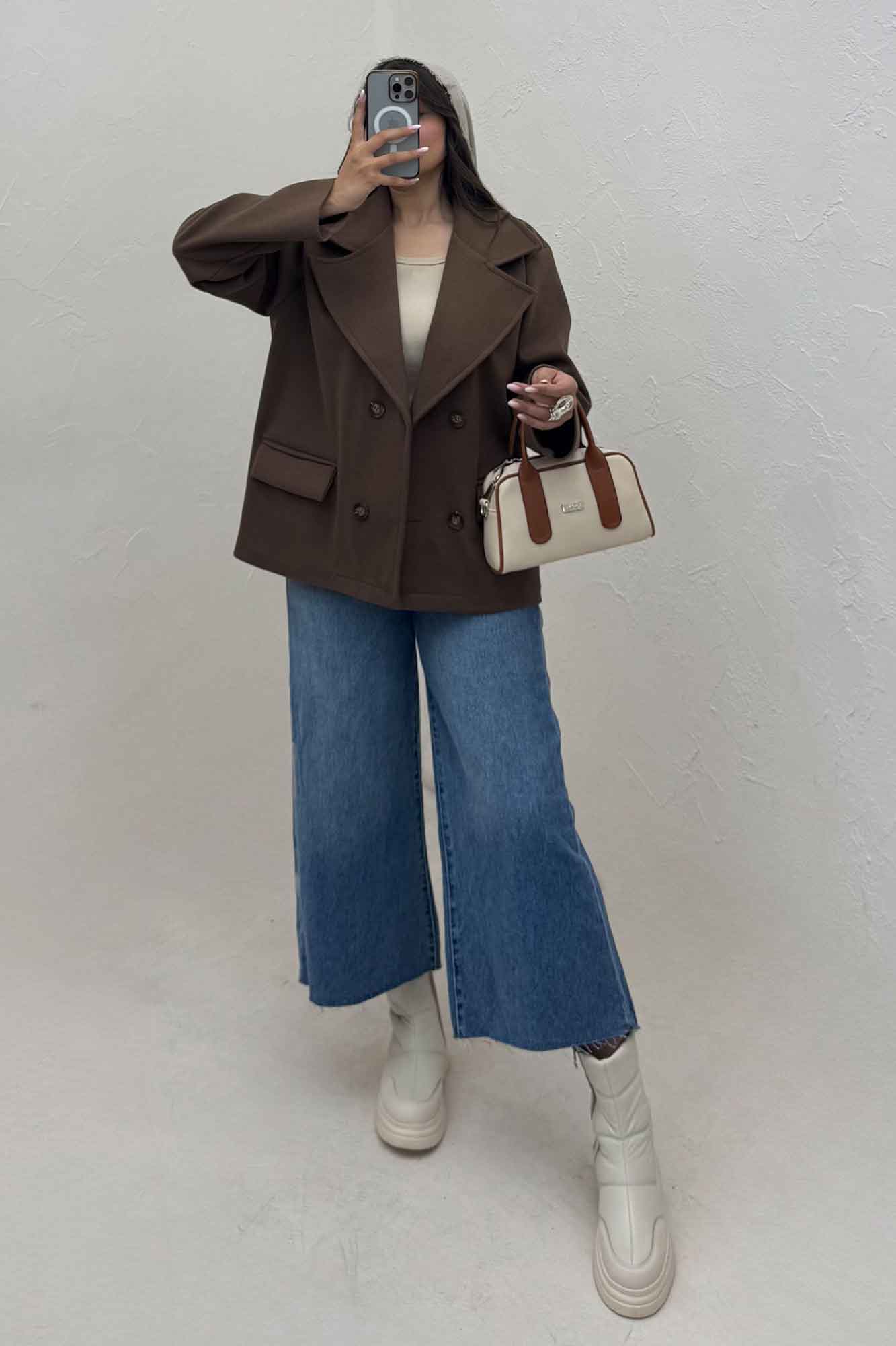 کت فوتر یقه انگلیسی آرمیس