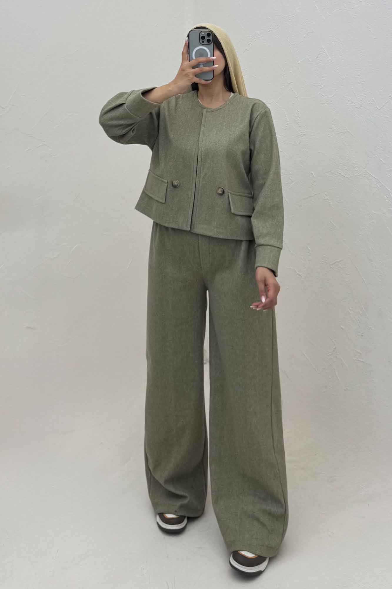 ست کت و شلوار جیب نما فوتر کژین