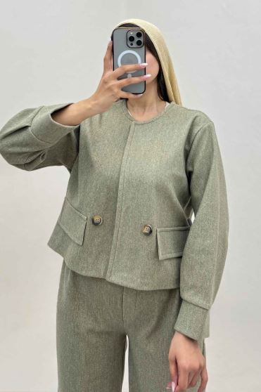 ست کت و شلوار جیب نما فوتر کژین