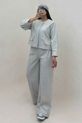 ست کت و شلوار جیب نما فوتر کژین