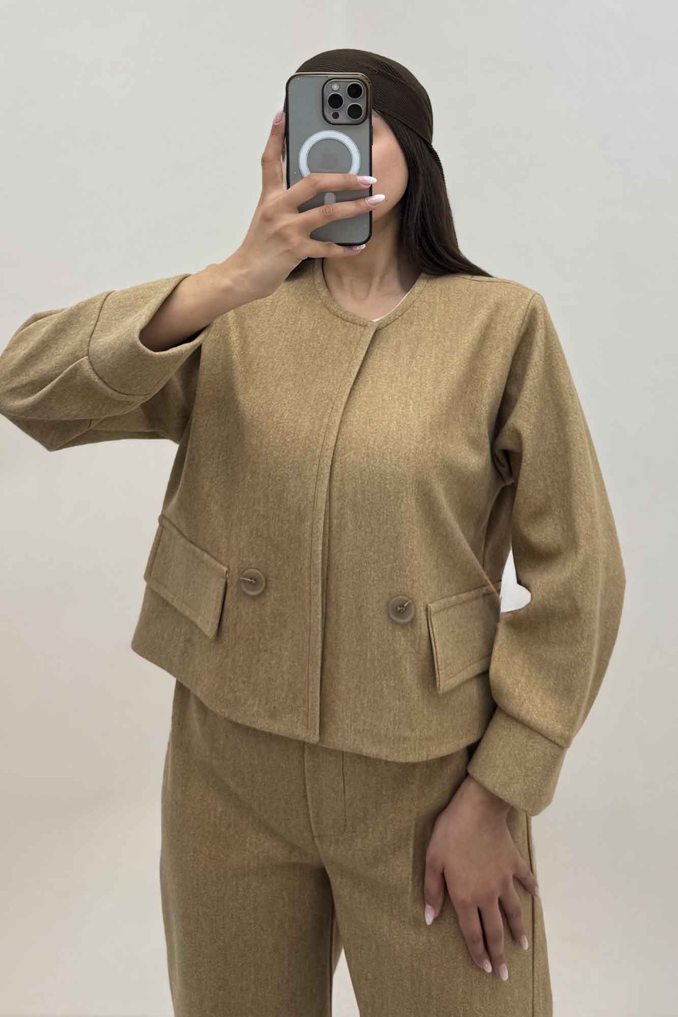 ست کت و شلوار جیب نما فوتر کژین