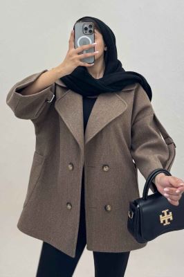 کت یقه پهن فوتر آستین سگک دار EXPORT