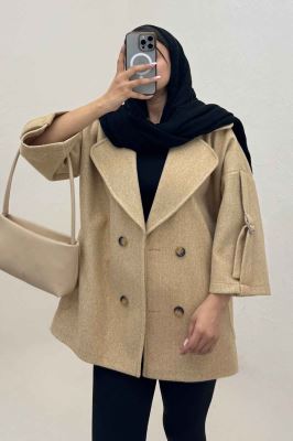 کت یقه پهن فوتر آستین سگک دار EXPORT