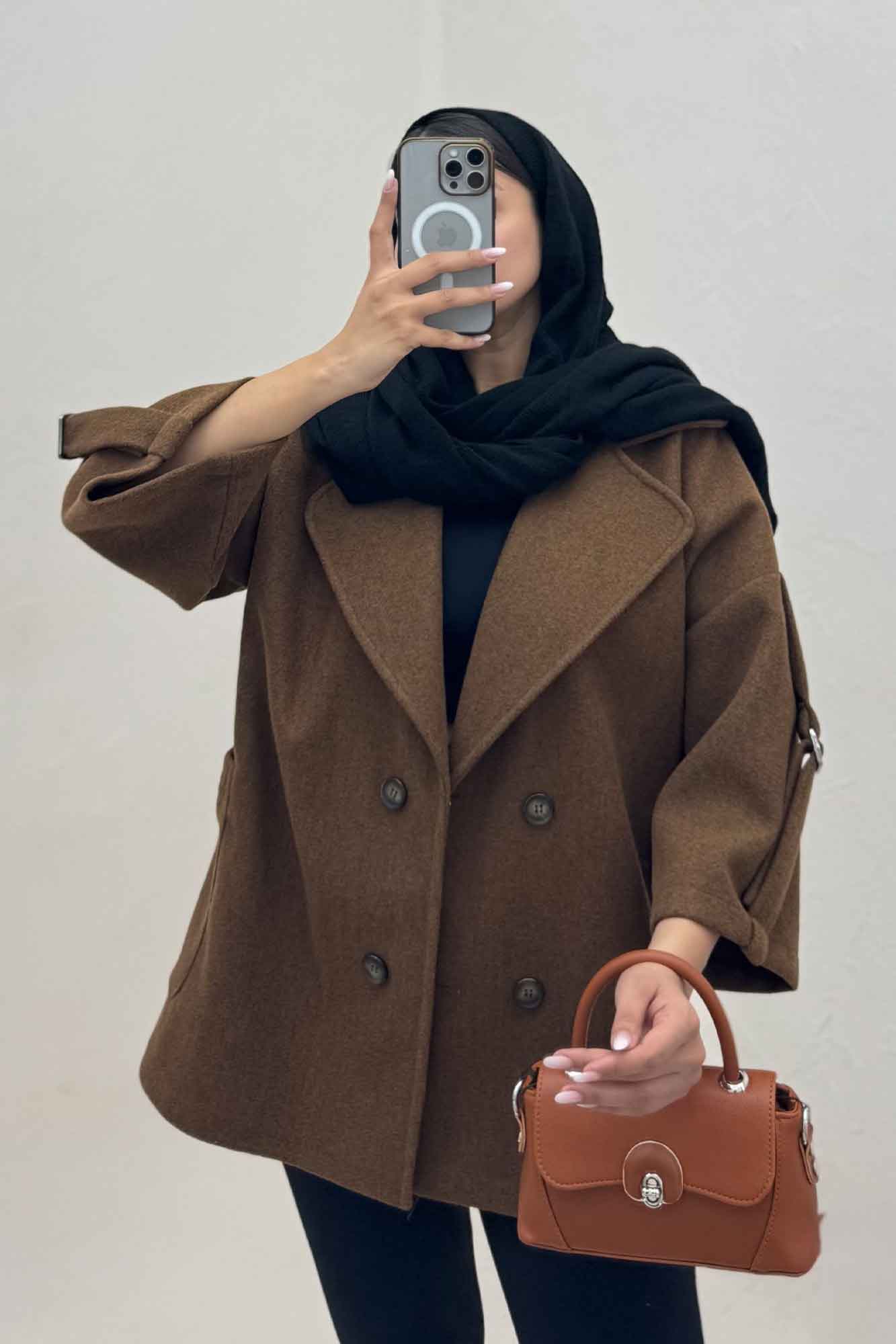 کت یقه پهن فوتر آستین سگک دار EXPORT