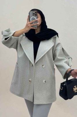 کت یقه پهن فوتر آستین سگک دار EXPORT