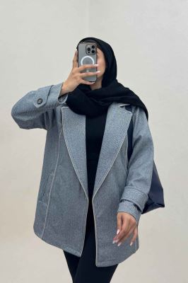 کت فوتر کجراه مغزی دوزی آستردار