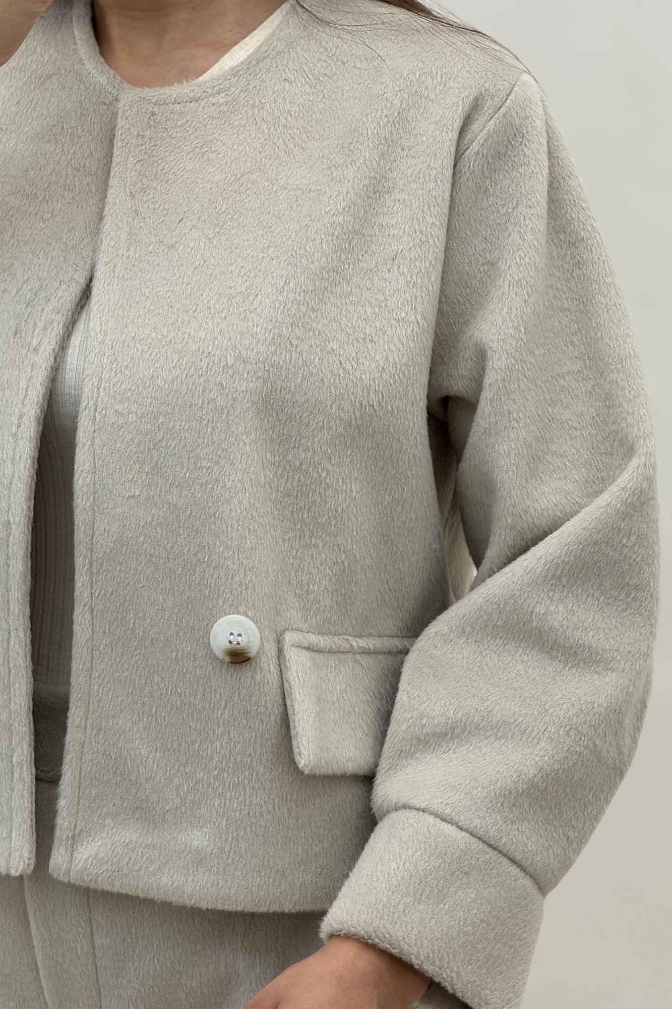 کت و شلوار جیب نما موهر آستردار