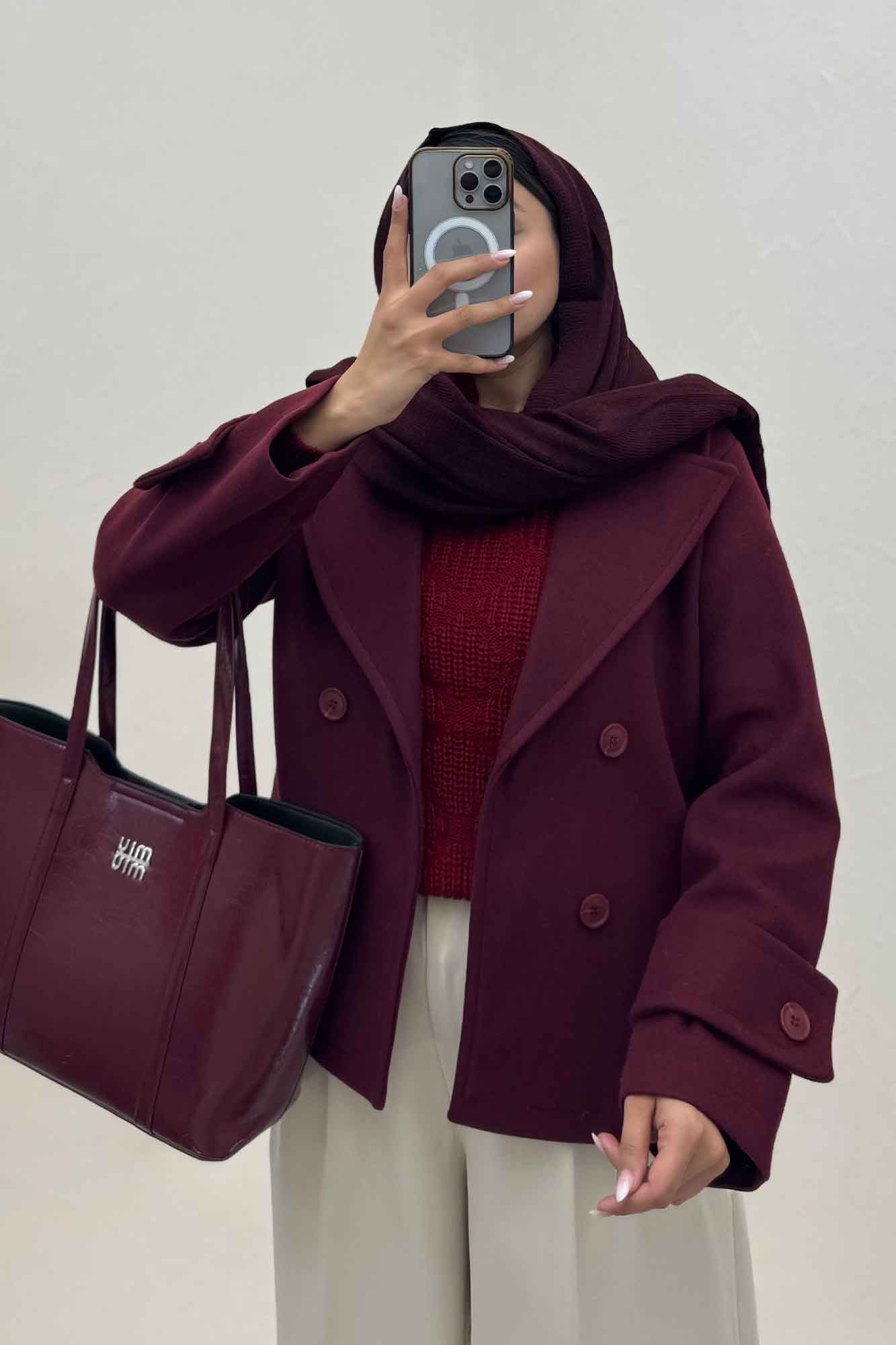 پالتو فوتر یقه انگلیسی پهن ADRIAN