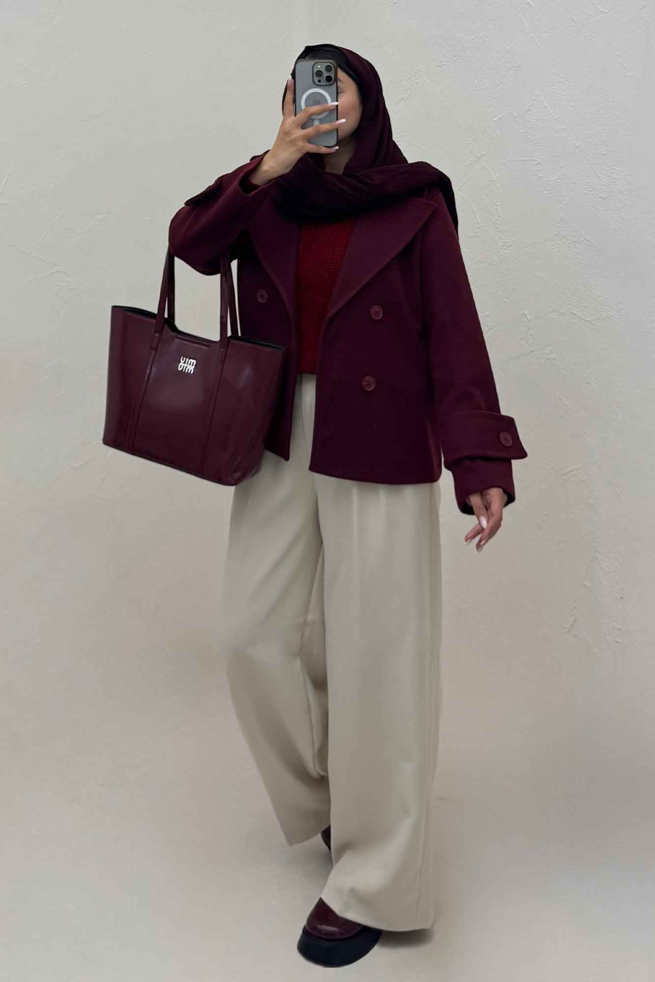 پالتو فوتر یقه انگلیسی پهن ADRIAN