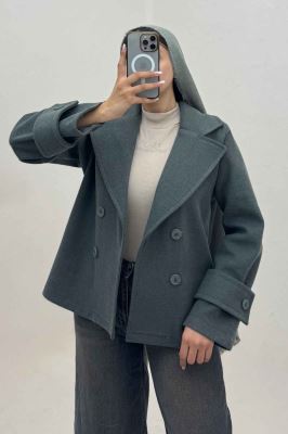 پالتو فوتر یقه انگلیسی پهن ADRIAN