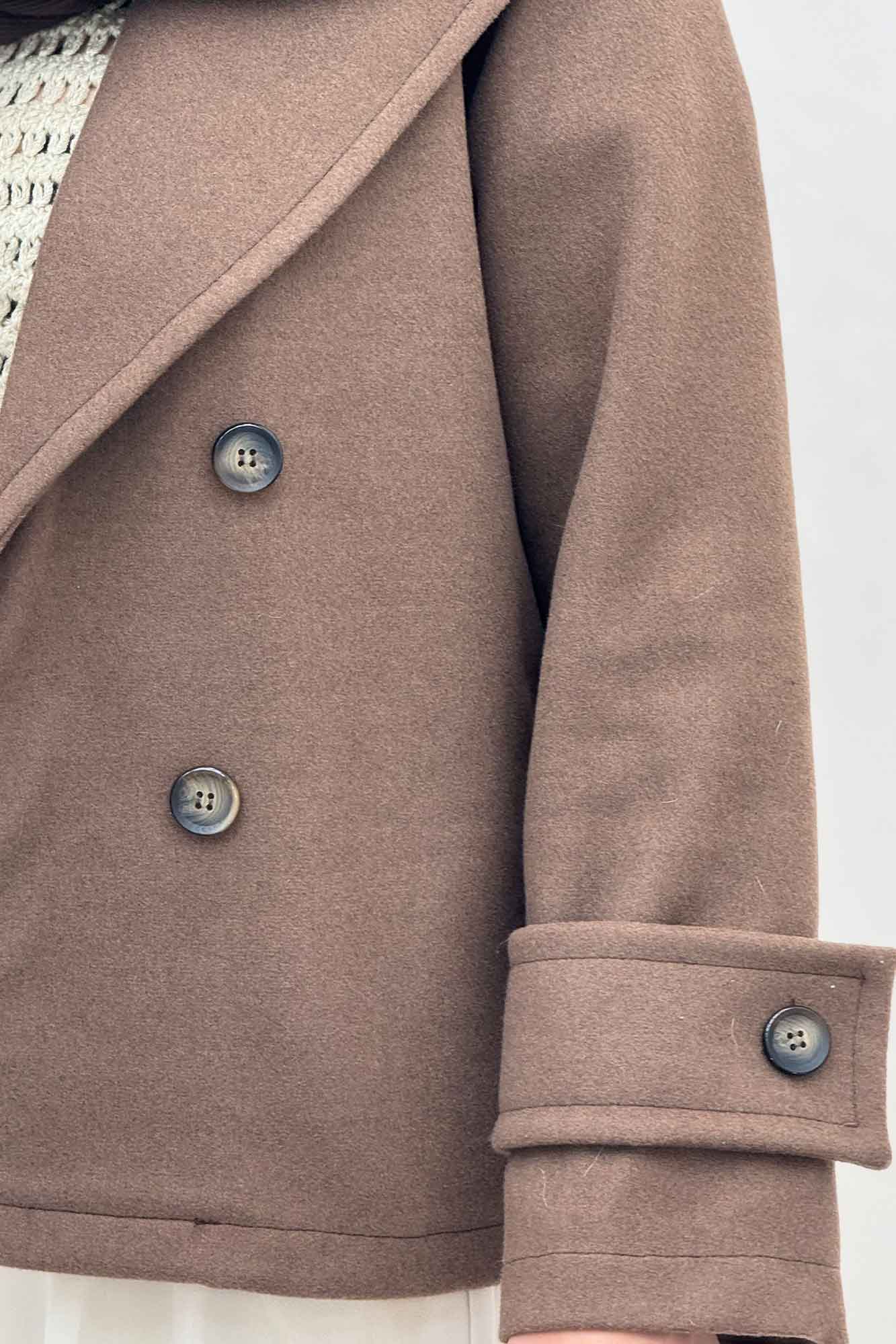 پالتو فوتر یقه انگلیسی پهن ADRIAN