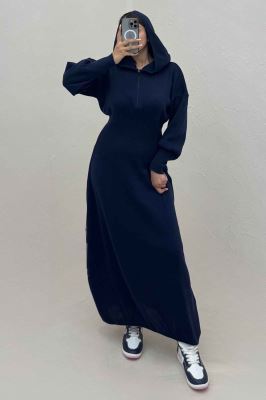 کفتان بلند بافت کمرگنی کلاهدار