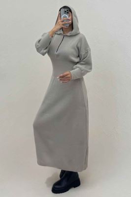 کفتان بلند بافت کمرگنی کلاهدار