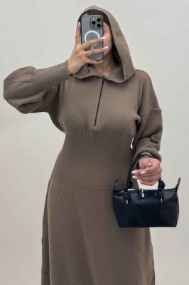 کفتان بلند بافت کمرگنی کلاهدار