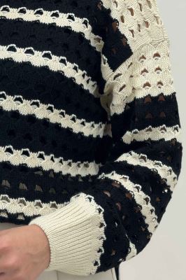 بلوز بافت دو رنگ کد 442