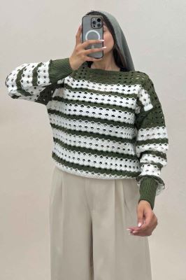 بلوز بافت دو رنگ کد 442