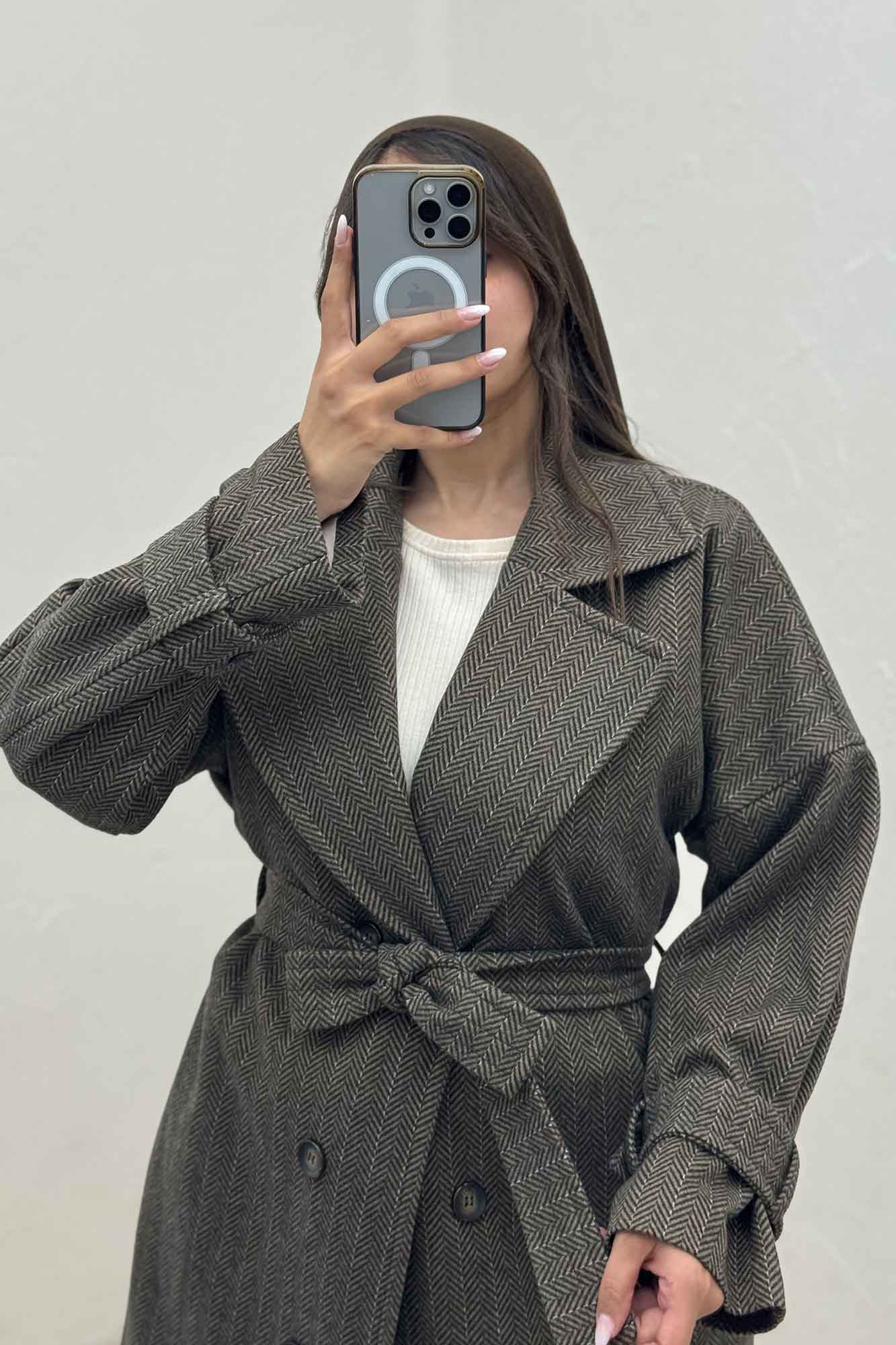 پالتو بلند فوتر جنافی آستردار پیکسی