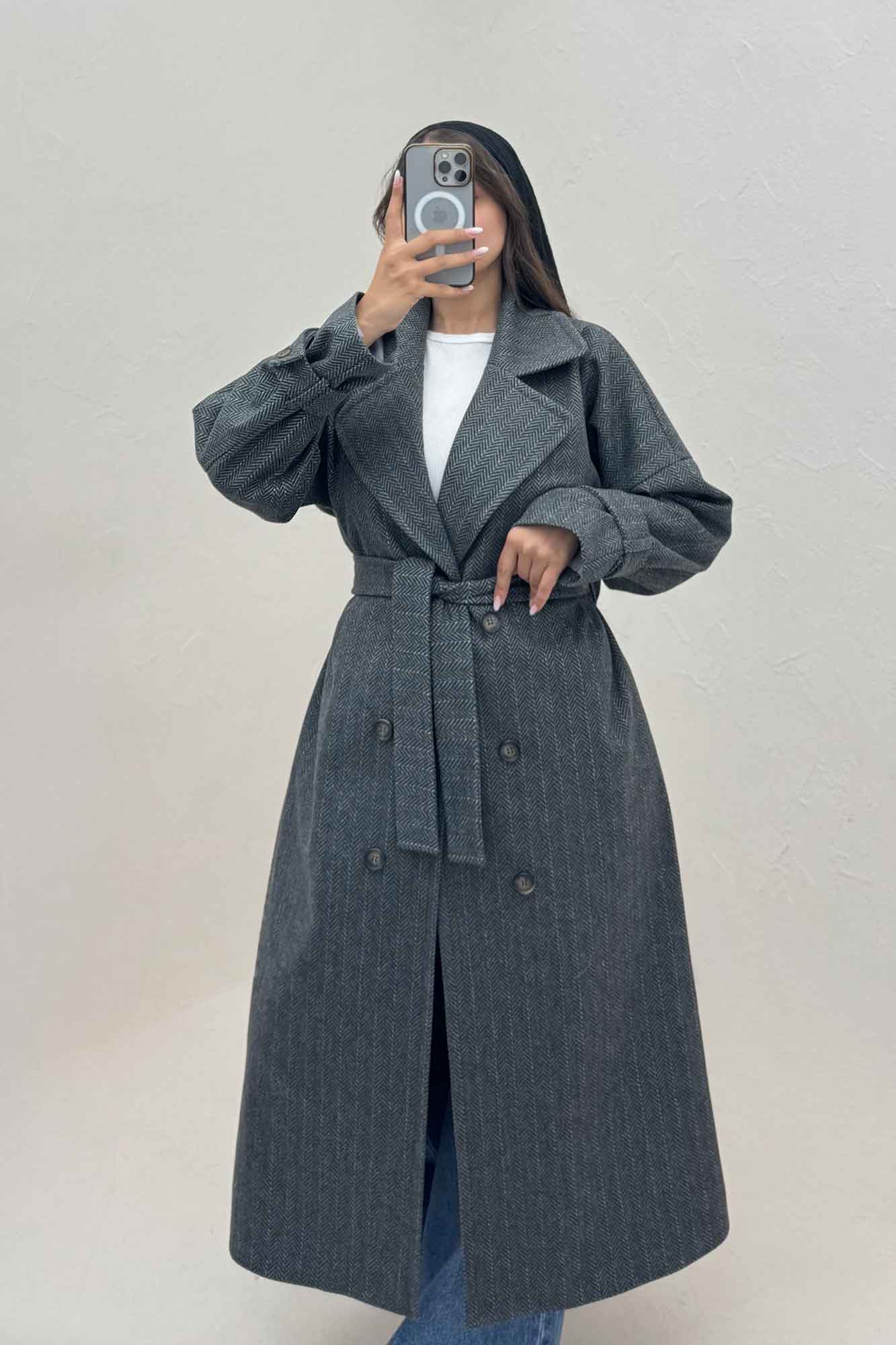 پالتو بلند فوتر جنافی آستردار پیکسی