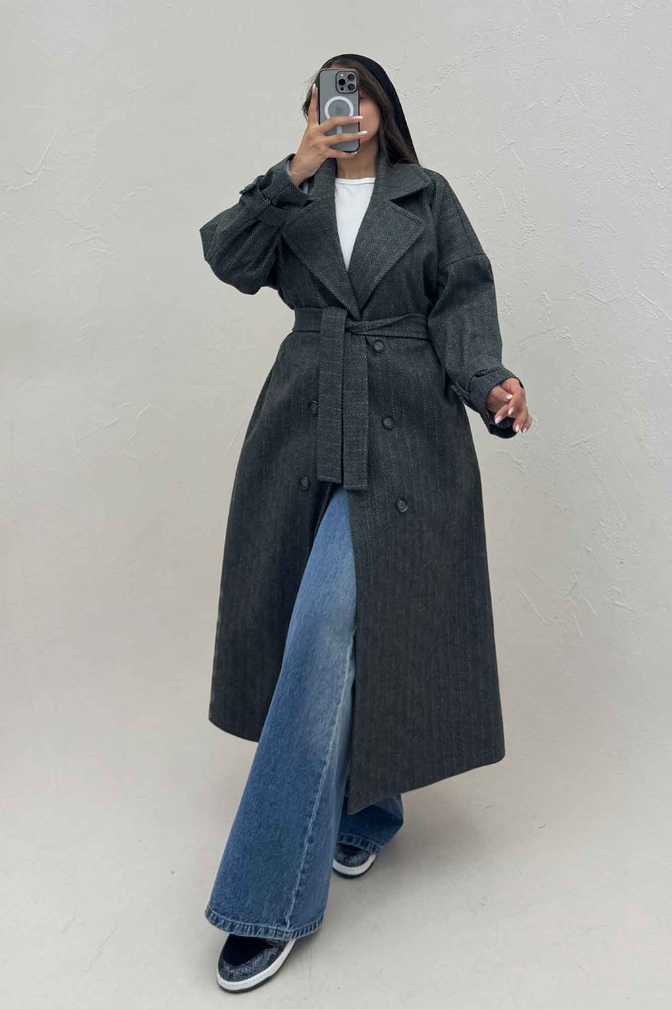 پالتو بلند فوتر جنافی آستردار پیکسی