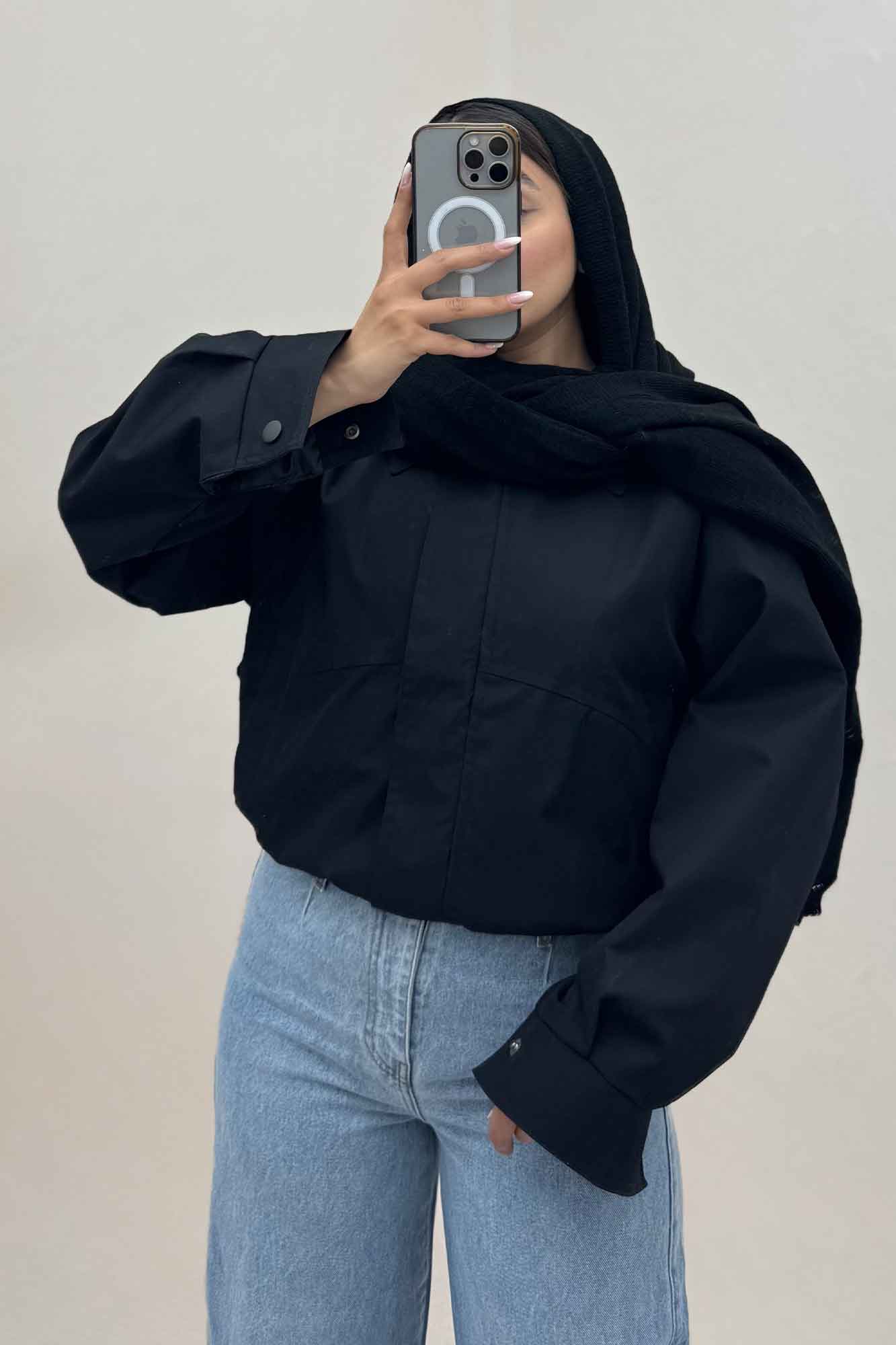 بامبر کتان کاپرا زیپ دکمه کد 443