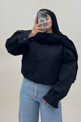 بامبر کتان کاپرا زیپ دکمه کد 443