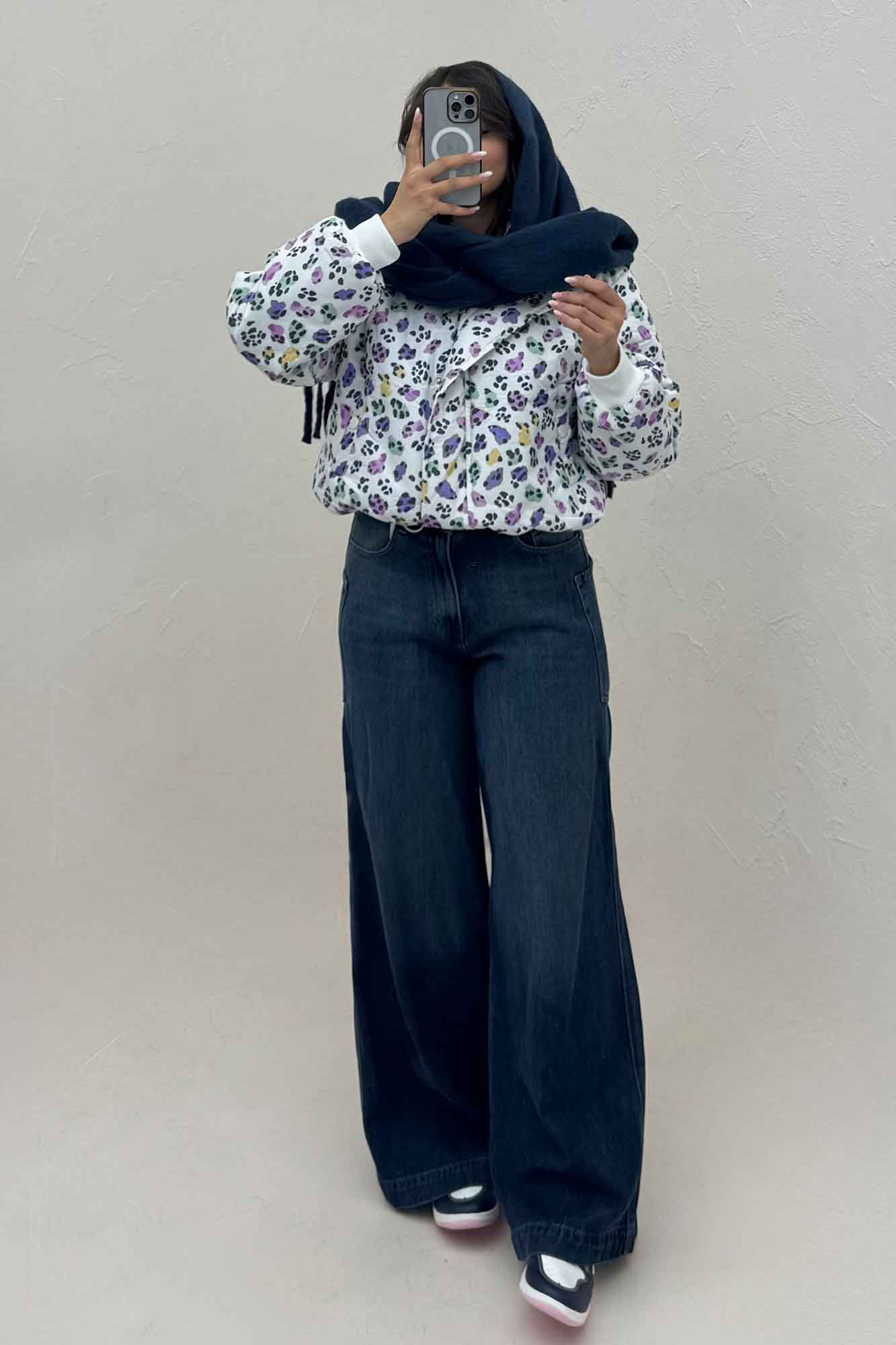 کاپشن طرحدار مچ کش کد 438