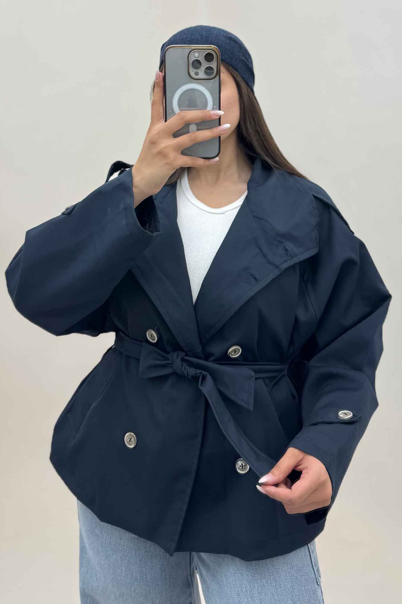 بارانی یقه ایستاده مموری کد 434