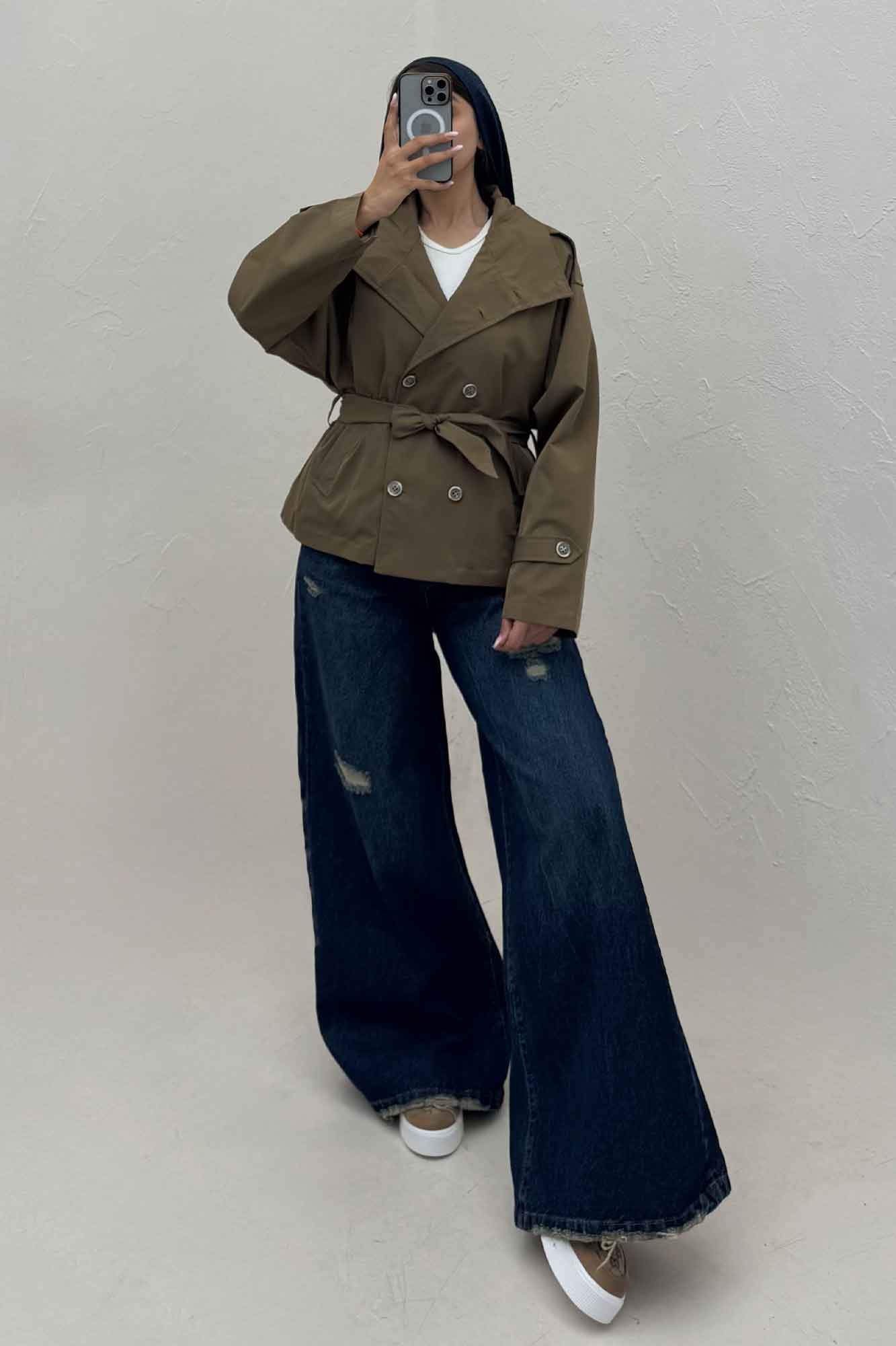 بارانی یقه ایستاده مموری کد 434