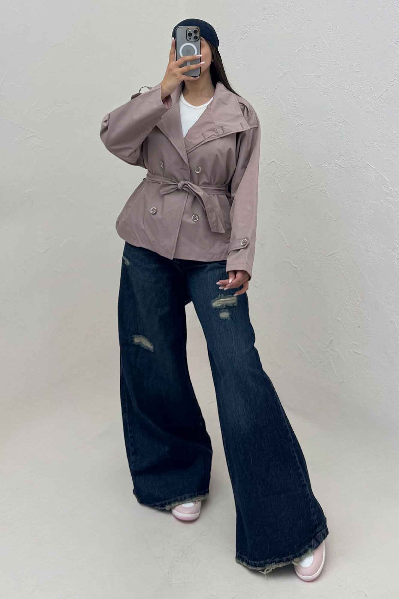 بارانی یقه ایستاده مموری کد 434