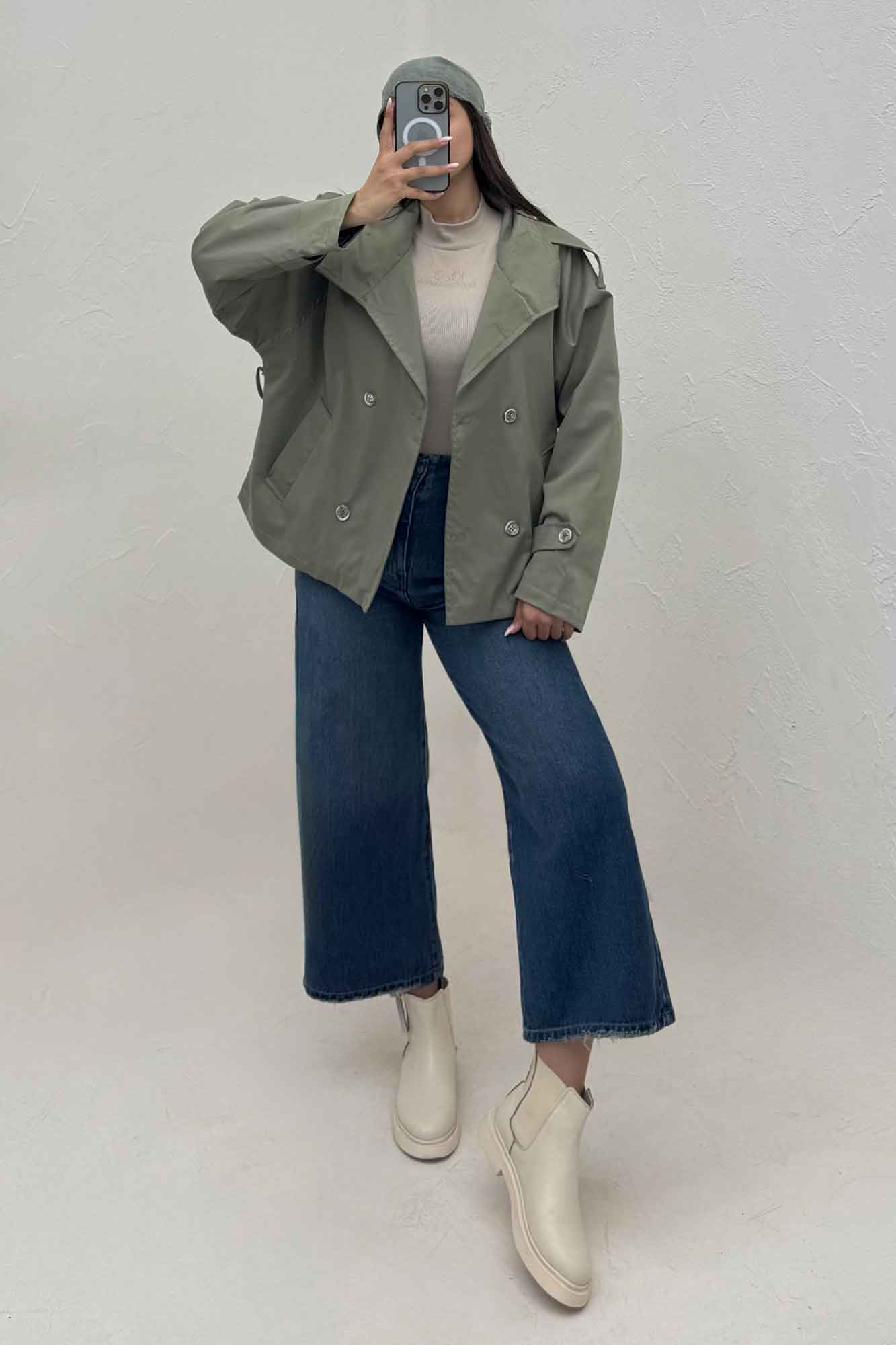 بارانی یقه ایستاده مموری کد 434