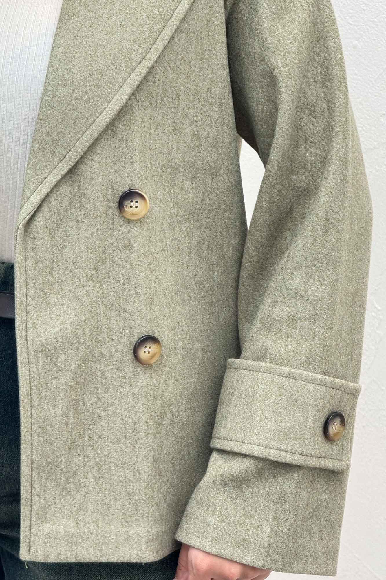 پالتو فوتر یقه انگلیسی پهن ADRIAN