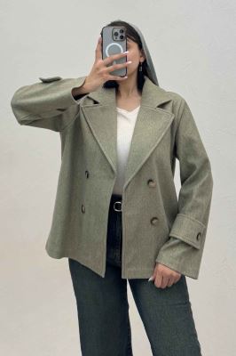 پالتو فوتر یقه انگلیسی پهن ADRIAN