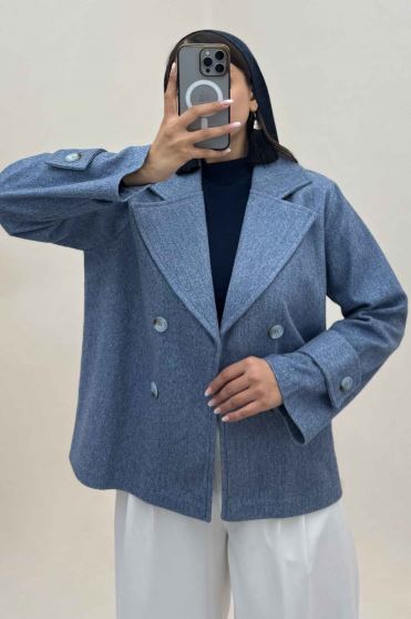 پالتو فوتر یقه انگلیسی پهن ADRIAN