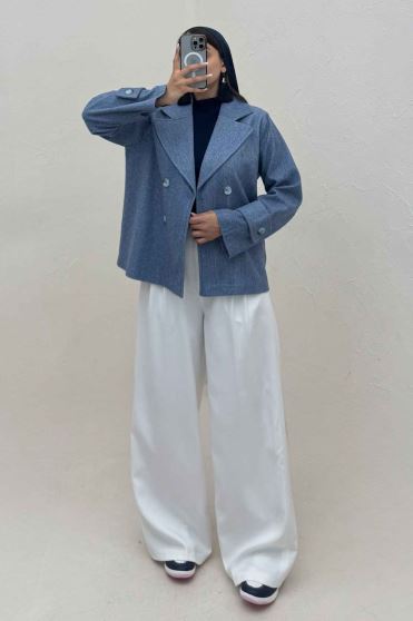 پالتو فوتر یقه انگلیسی پهن ADRIAN