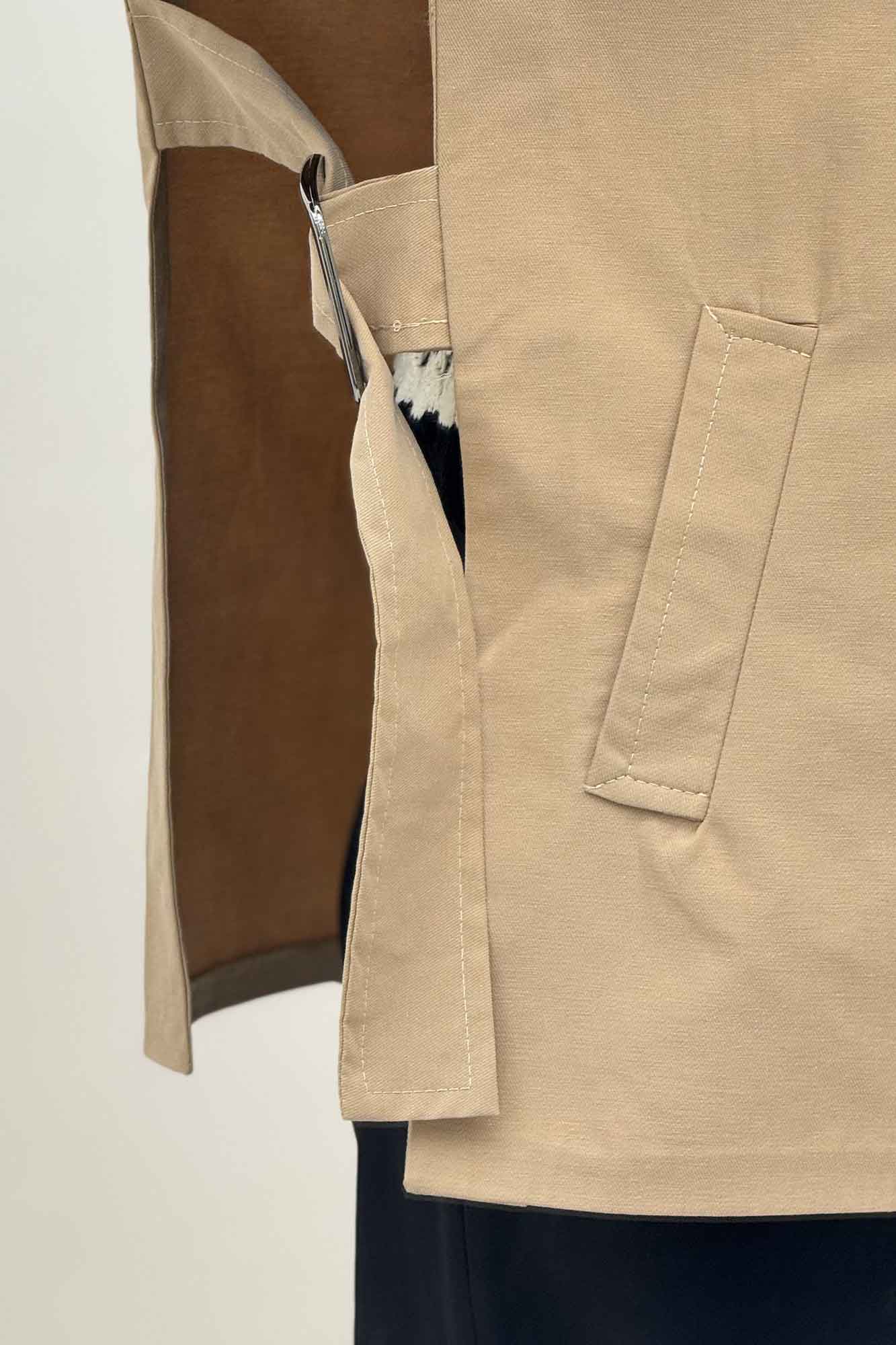 وست کتان زارا بغل باز