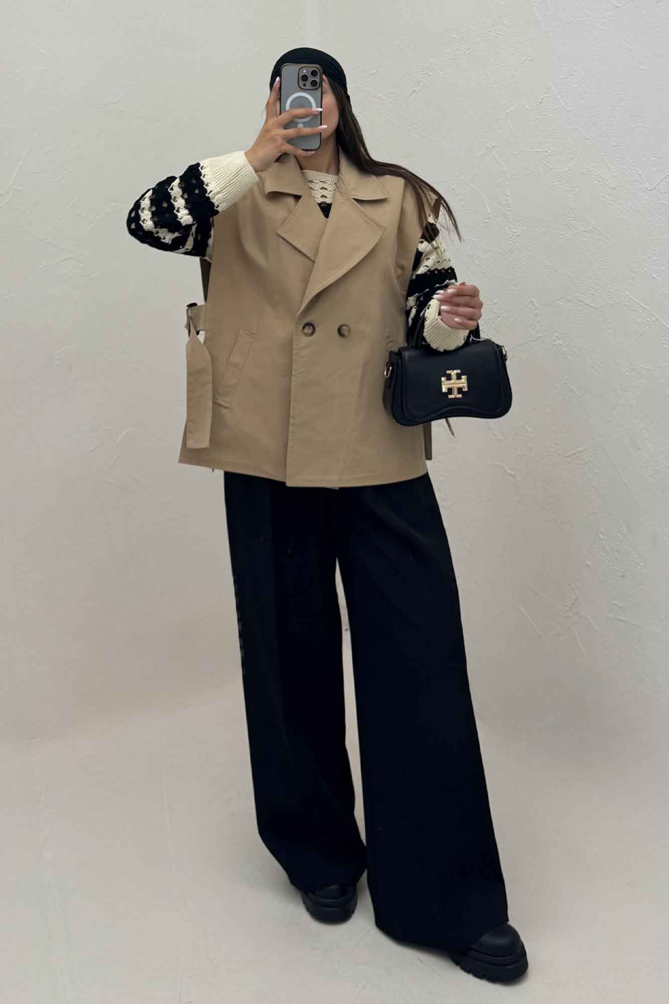 وست کتان زارا بغل باز