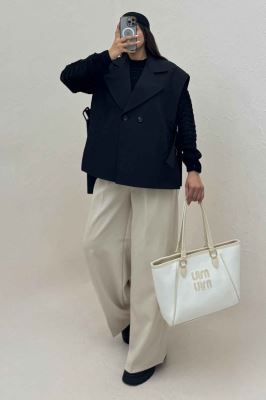 وست کتان زارا بغل باز