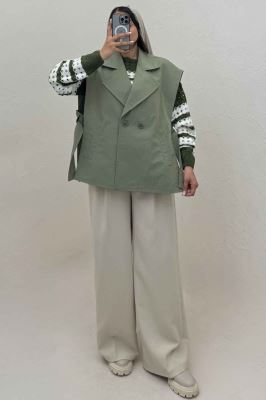 وست کتان زارا بغل باز