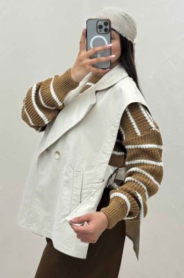 وست کتان زارا بغل باز