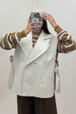 وست کتان زارا بغل باز