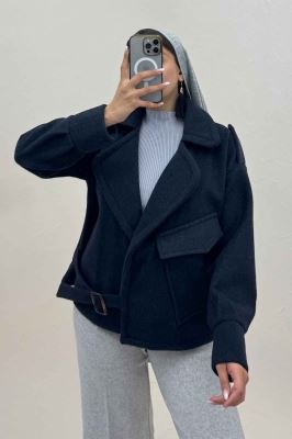 کت فوتر کشمیر پایین سگک تک جیب