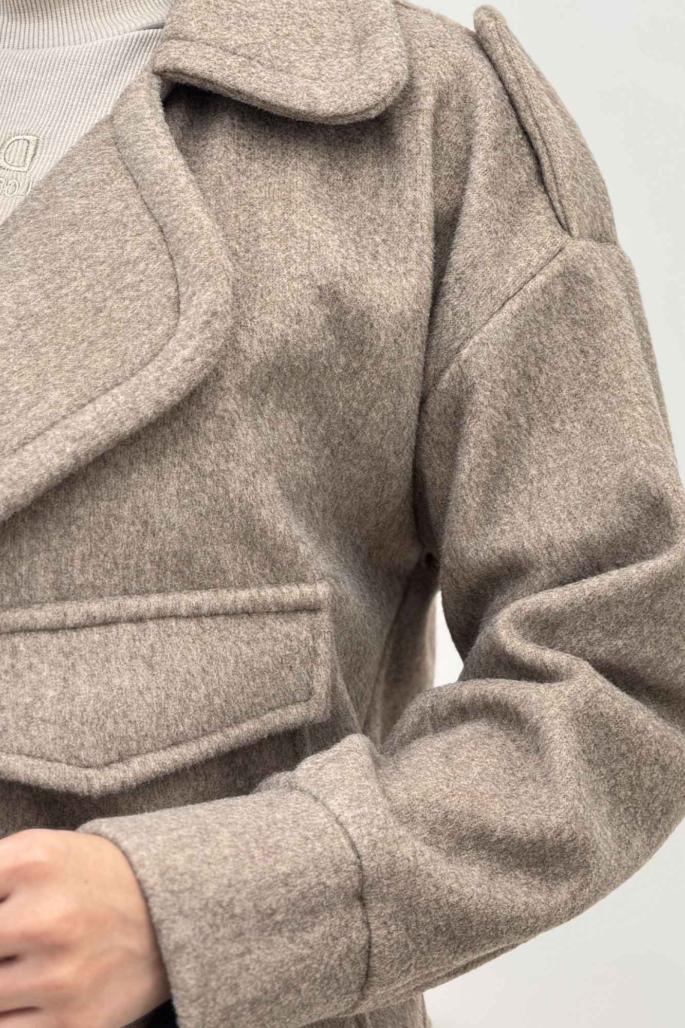 کت فوتر کشمیر پایین سگک تک جیب