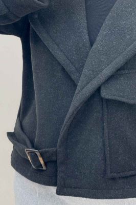 کت فوتر کشمیر پایین سگک تک جیب